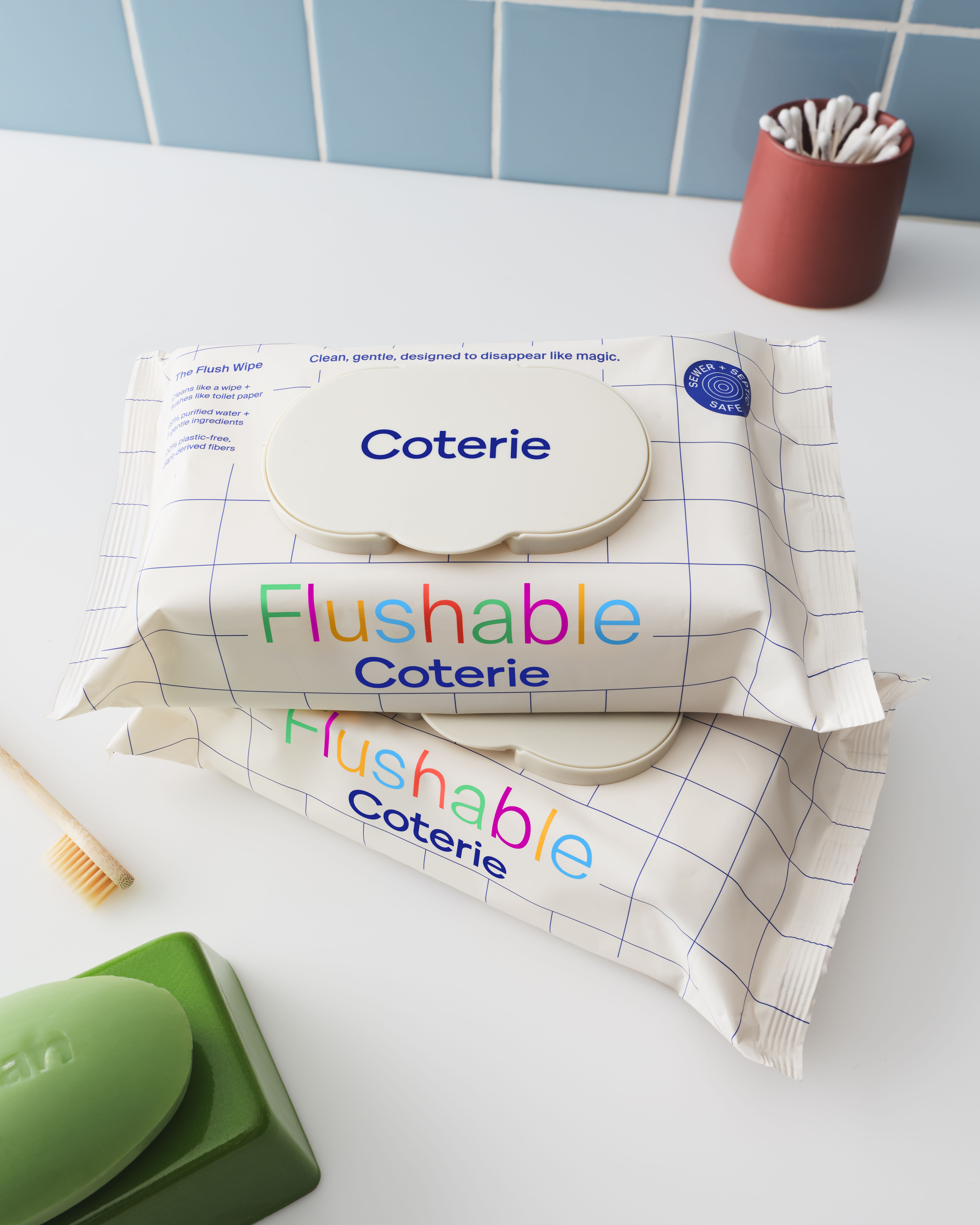 The Flush Wipe, 4 packs
