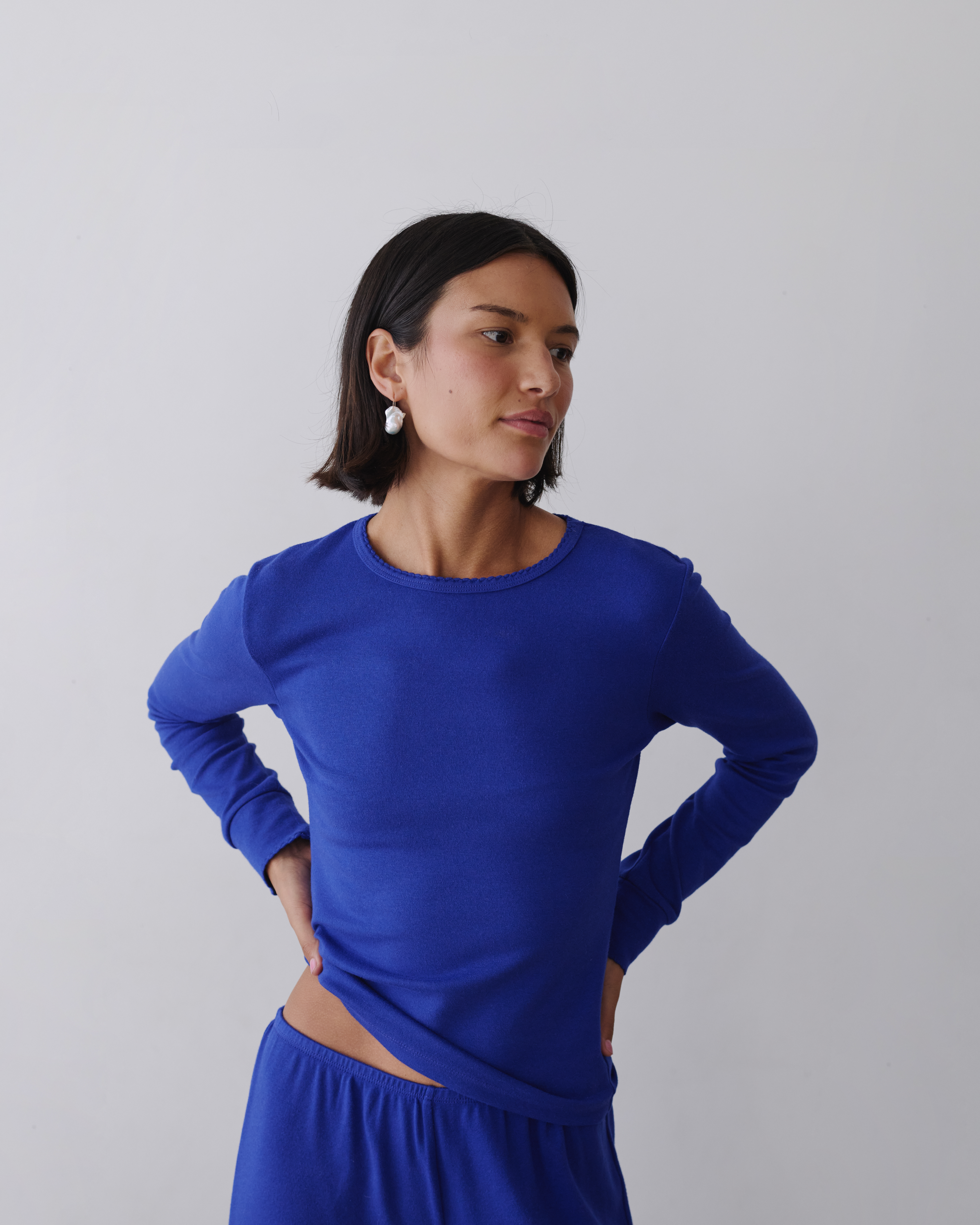 The Scallop Long Sleeve, XS