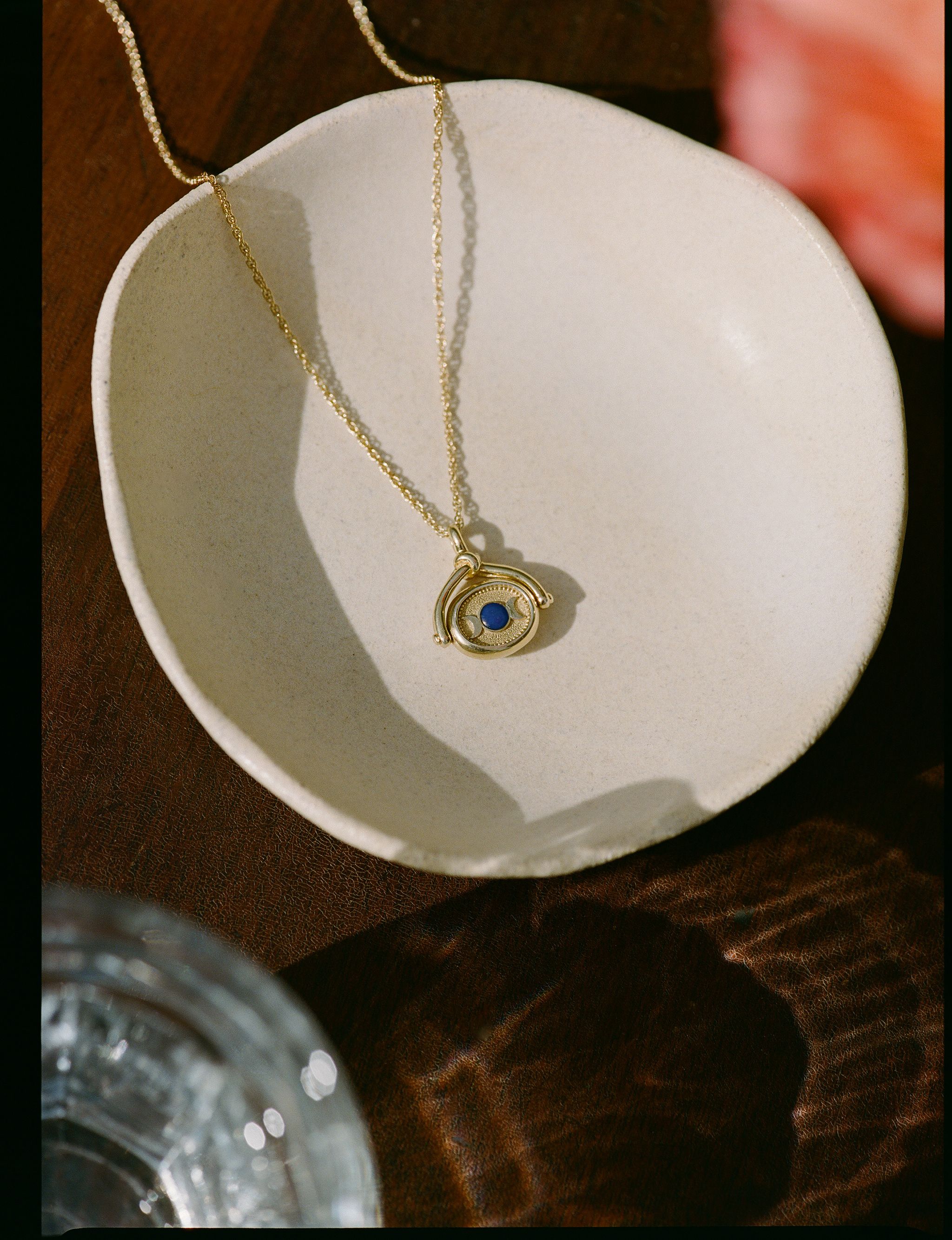 Coterie x Pamela Love \nMother Moon Necklace