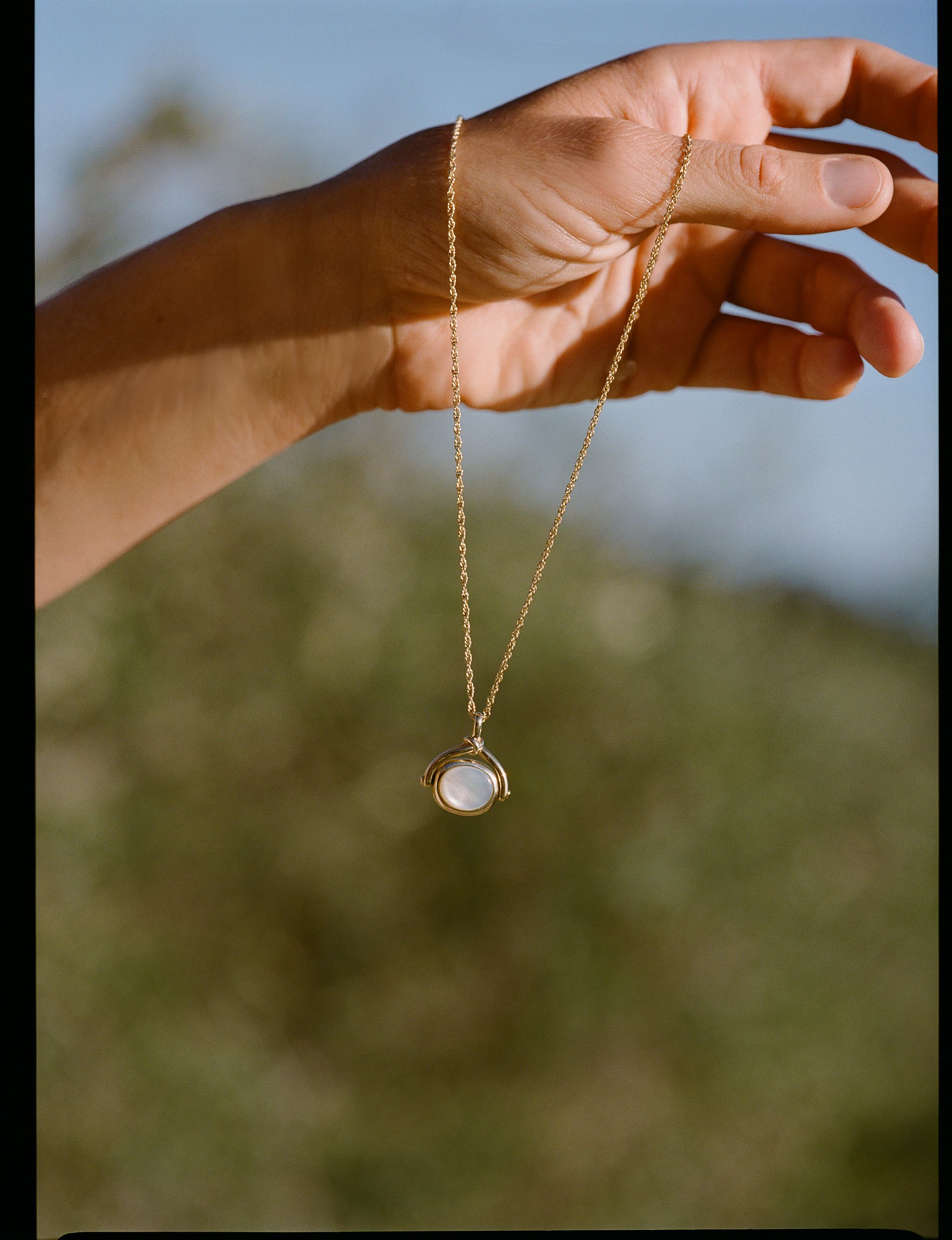 Coterie x Pamela Love \nMother Moon Necklace